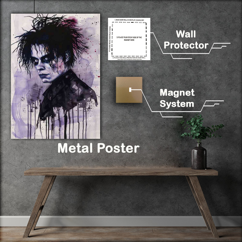 Buy Metal Poster : (Edward Scissorhands as an edgy vampire dark)