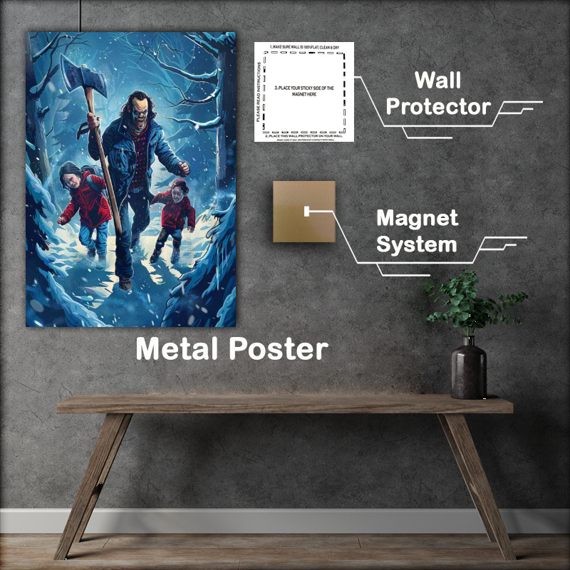 Buy Metal Poster : (The shining movie poster with Jack)