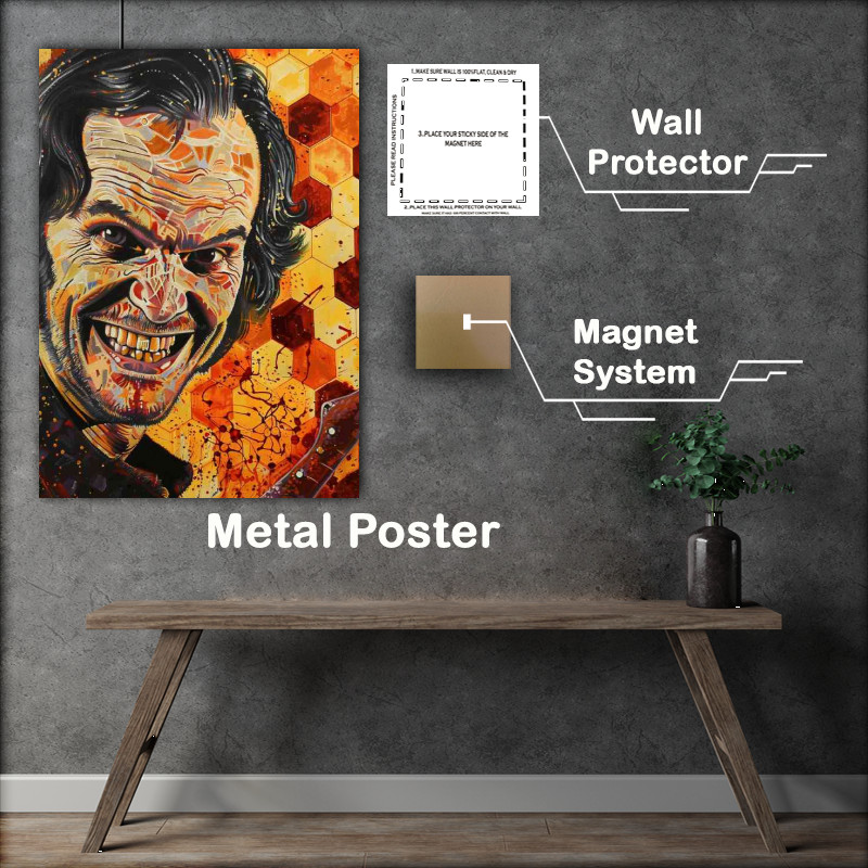 Buy Metal Poster : (The Shining Jack Torrance smiling)