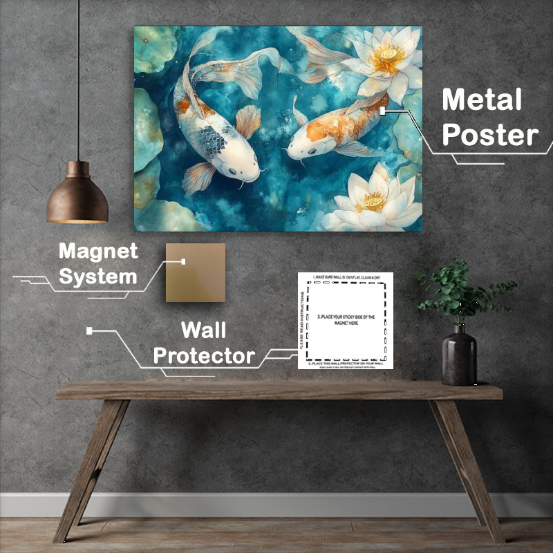 Buy : (Vibrant white coloured koi)