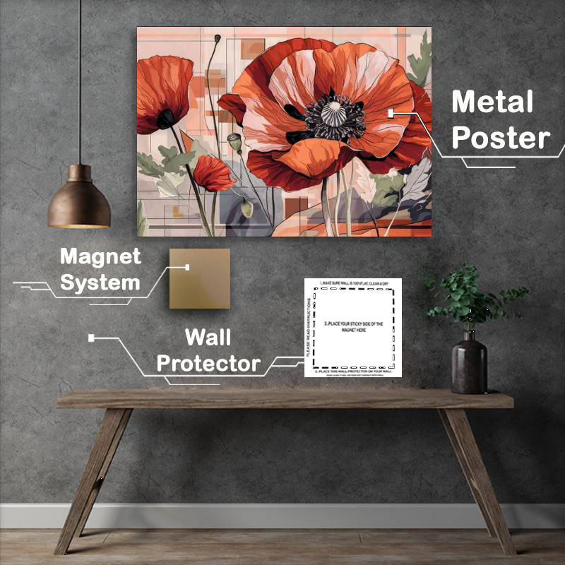 Buy : (Vibrant and artistic representation of poppy)
