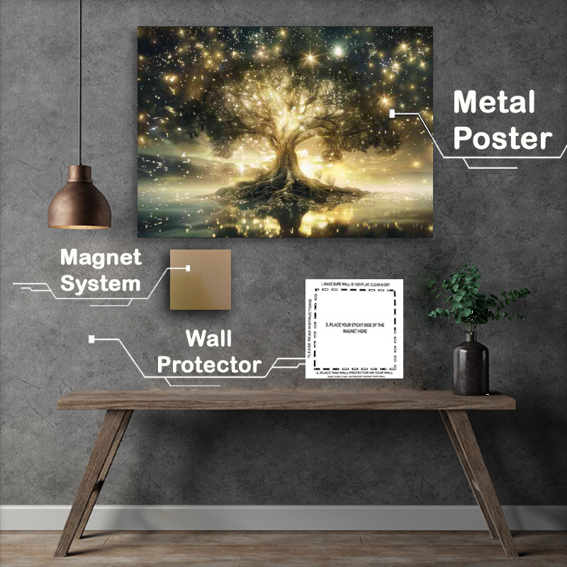 Buy : (Tree of life with glowing leaves)