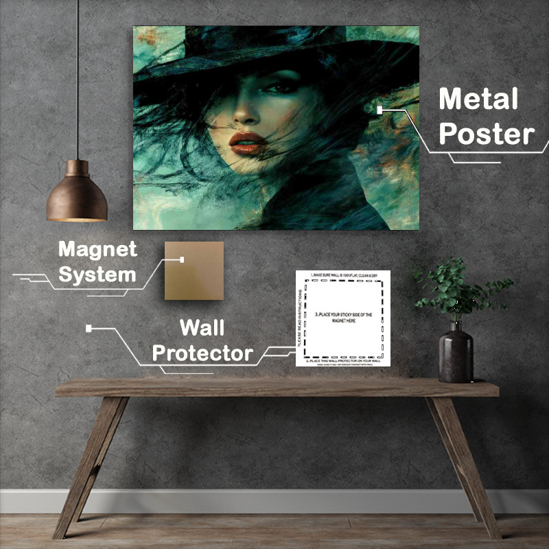 Buy : (Woman in the style of an oil painting dark)