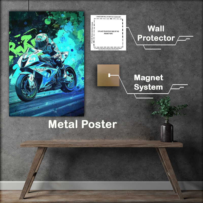 Buy : (Moto Gp bike of R design with number 4 BMW M6 inspired painting)