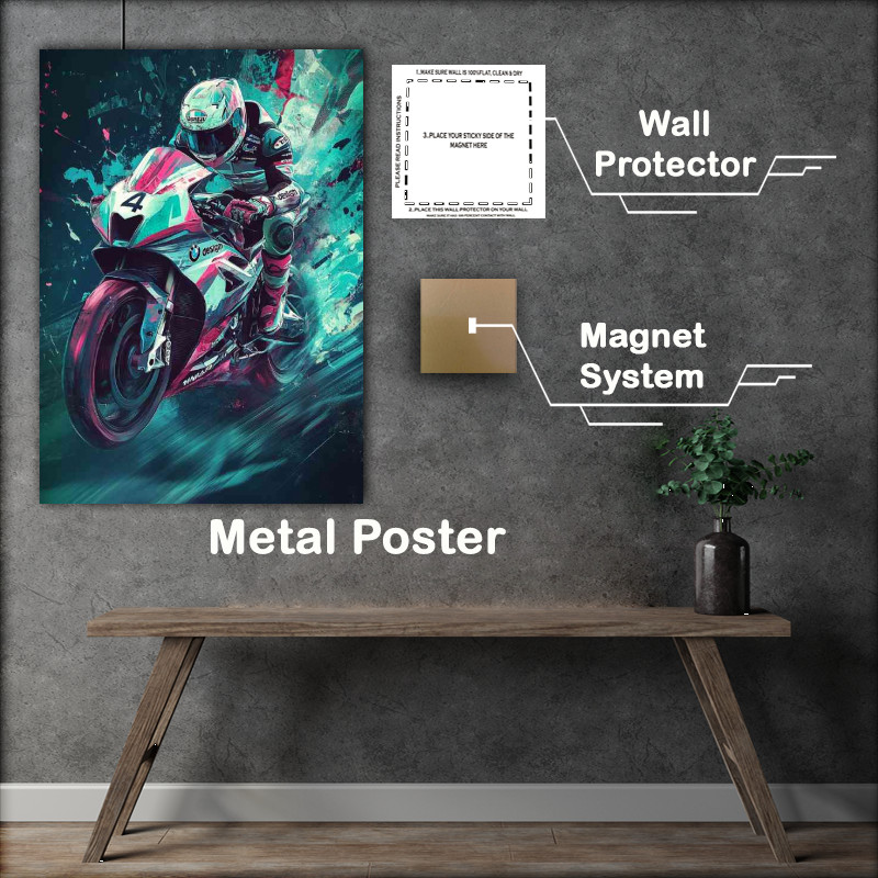 Buy : (Moto Gp bike of R design with number 4 BMW M6 inspired racing)