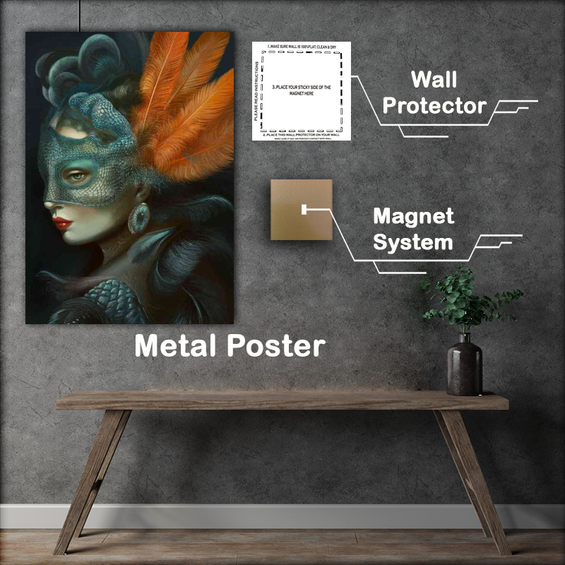 Buy : (Fantastical portrait of a woman adorned)