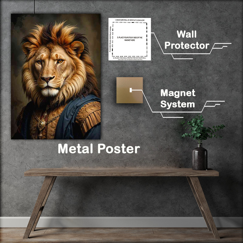 Buy : (Magestic lion with surreal attire)