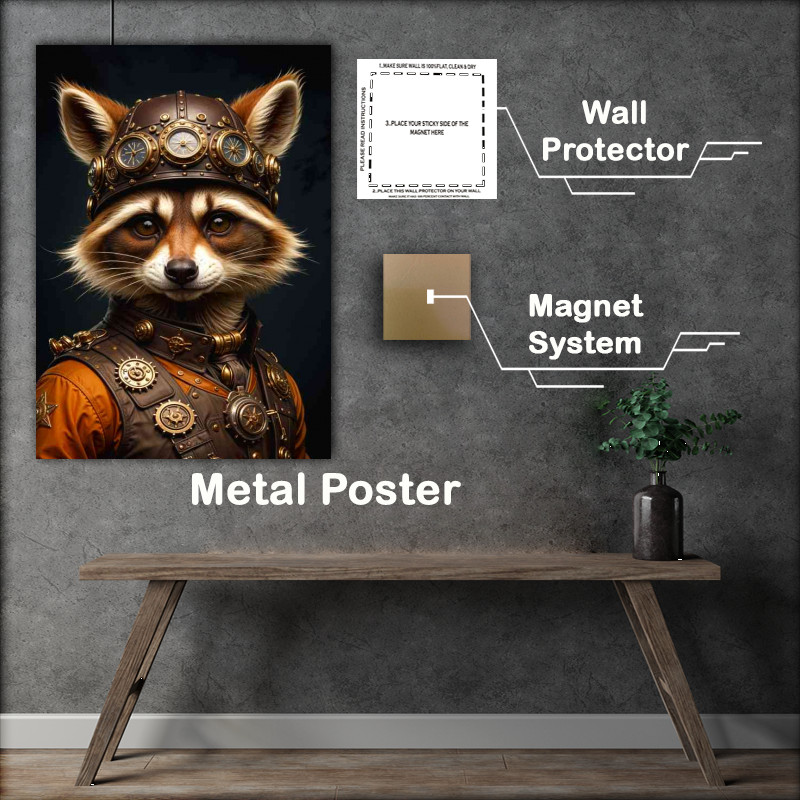 Buy : (Steampunk Raccoon in vintage attire)