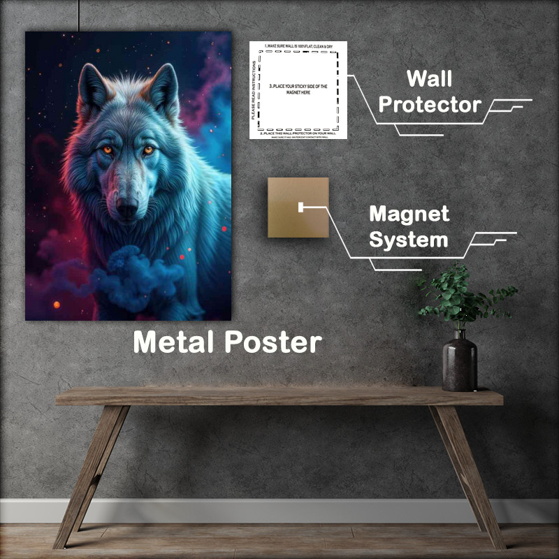 Buy : (White wolf in neon style)