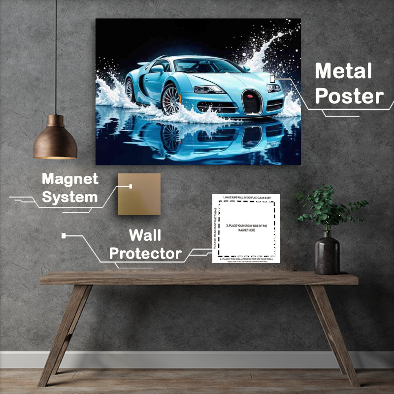 Buy : (Bugatti super car in light blue style)