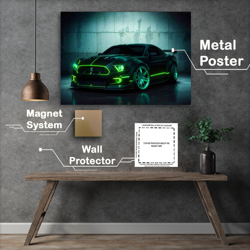 Buy : (Shelby gt 500 neon green style Super car)