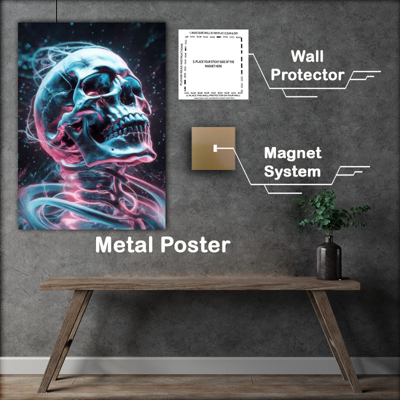 Buy : (Detailed and vibrant representation of a skull)