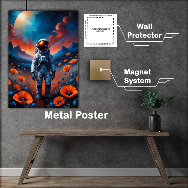 Buy : (Space man in a poppy field)