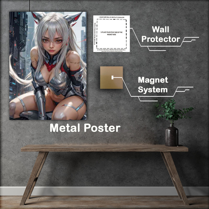 Buy : (Animae ghost girl in futuristic outfit)