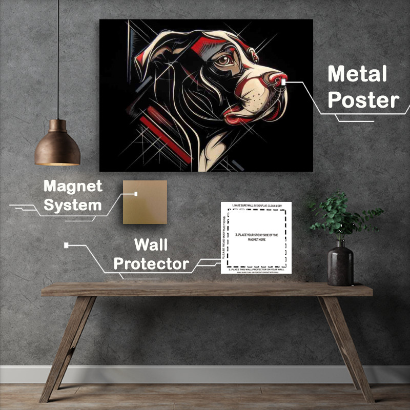 Buy : (Stylized depiction of a dogs face)