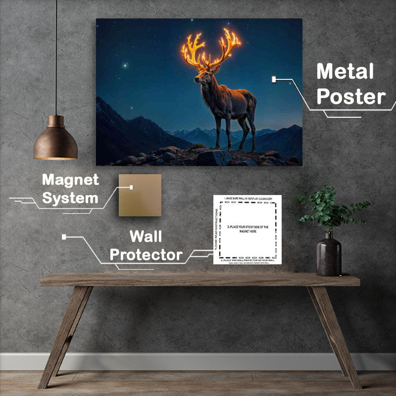 Buy : (Large male deer with fire glowing antlers)