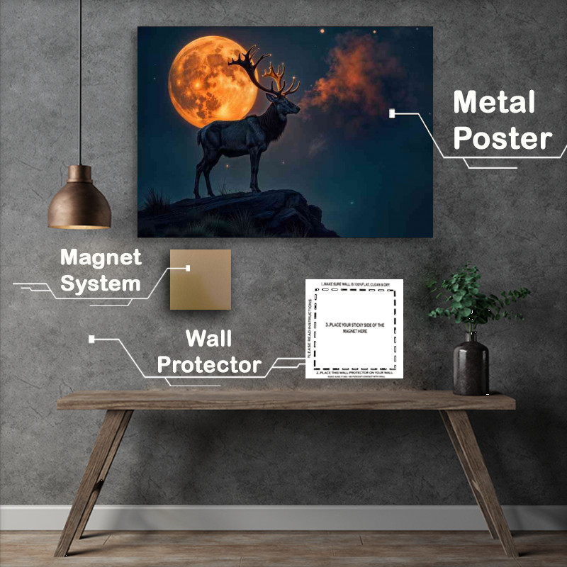 Buy : (Large male deer with smoky glowing antlers)