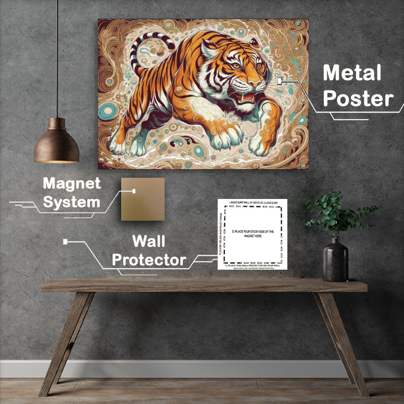 Buy : (Vibrantly illustrated tiger intricately designed)