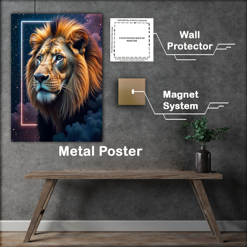 Buy : (Neon Lion looking majestic)