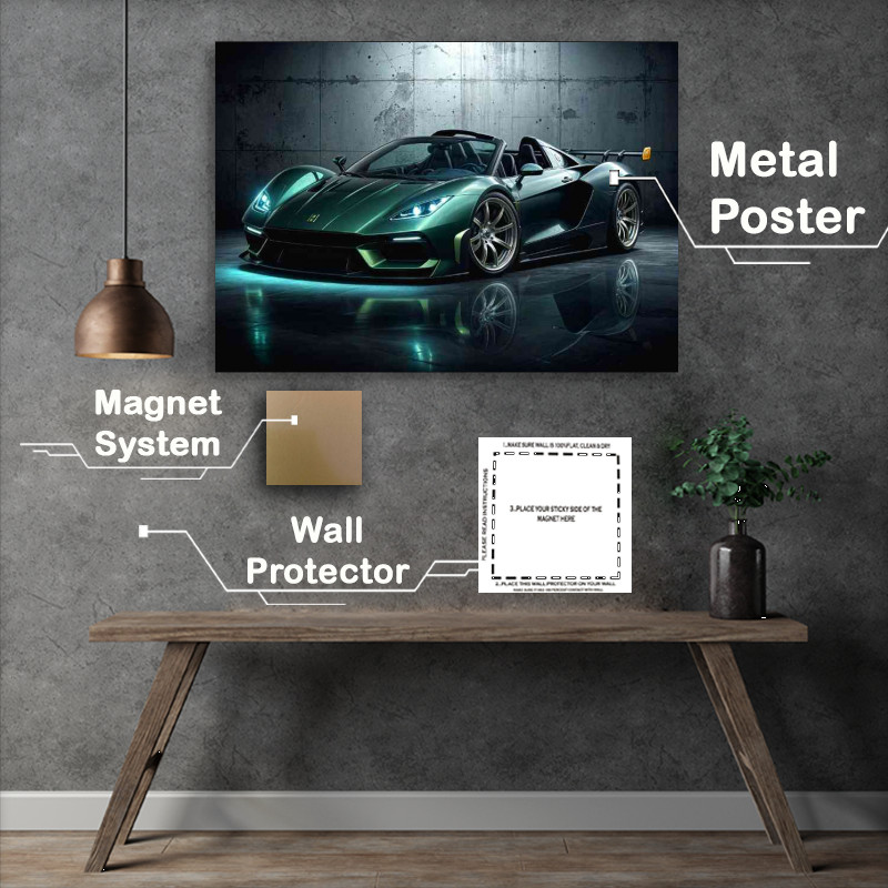 Buy : (Ac corbra british racing green super car)