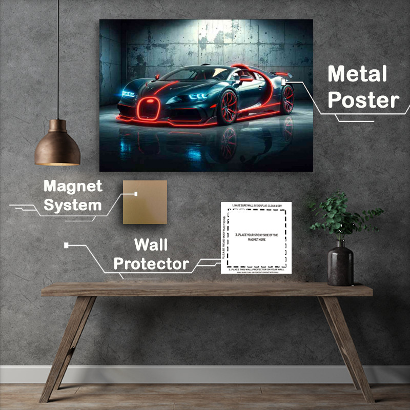 Buy : (Bugatti chiron tron style super sports car)