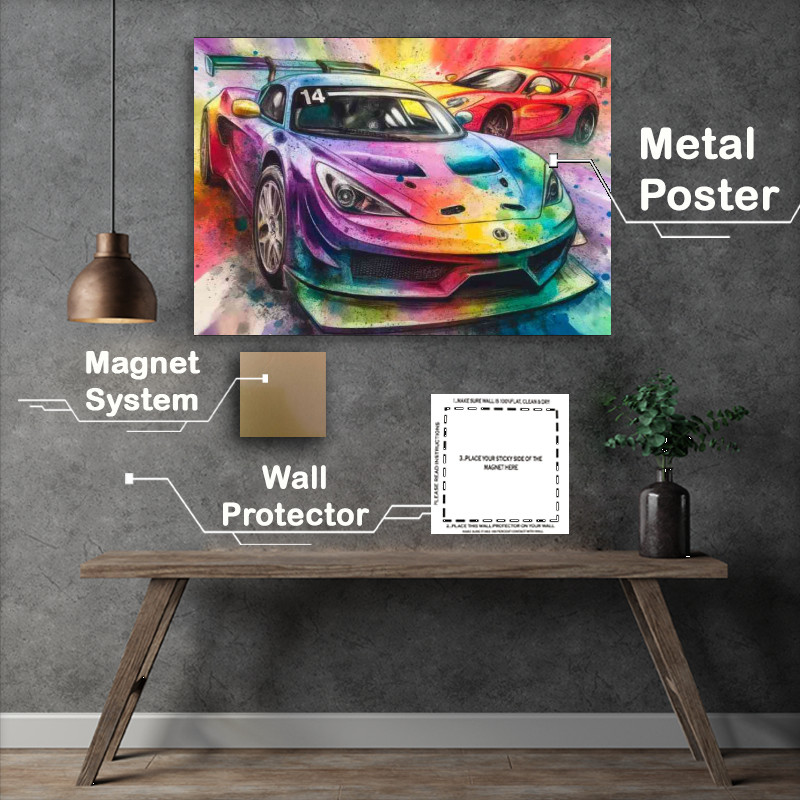 Buy : (Vibrantly colored sports cars)