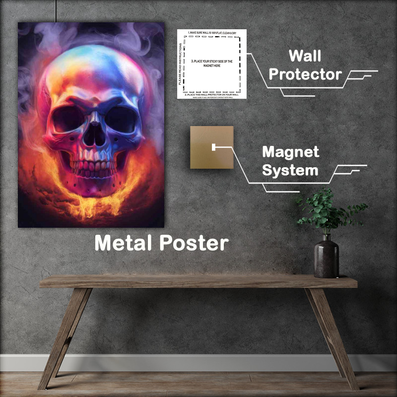 Buy : (Colored skull enveloped in a swirling smoke)