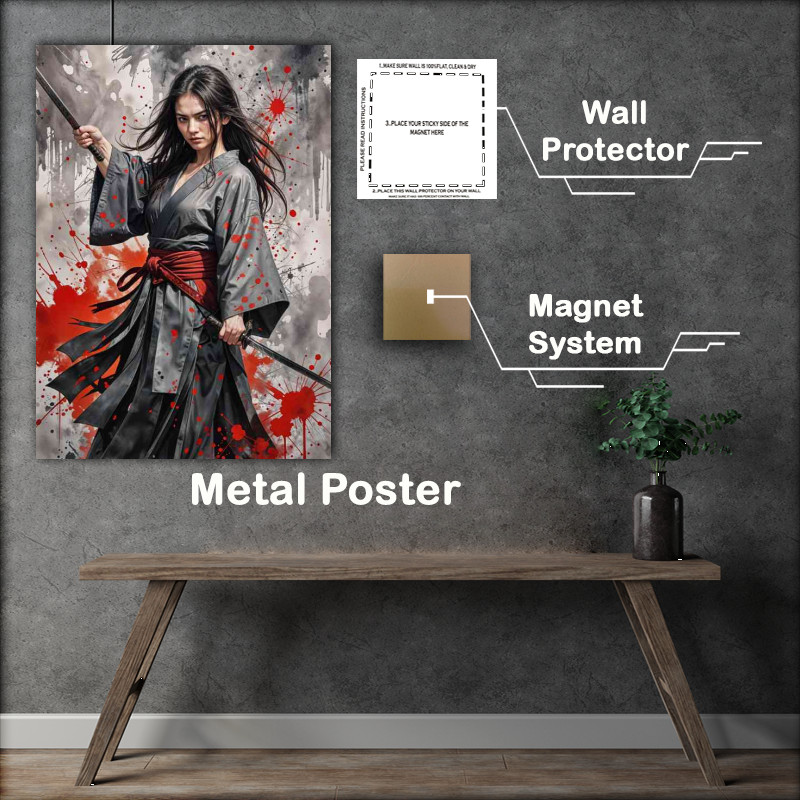 Buy : (dark mood giesha warrior holding swords)