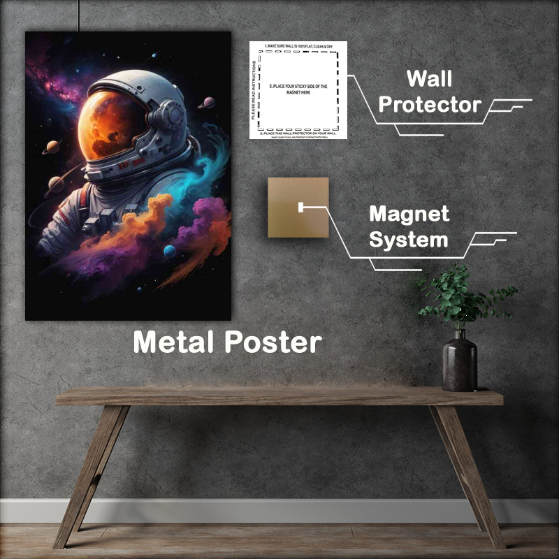 Buy : (colorful cosmic space scene with swirling nebulae)