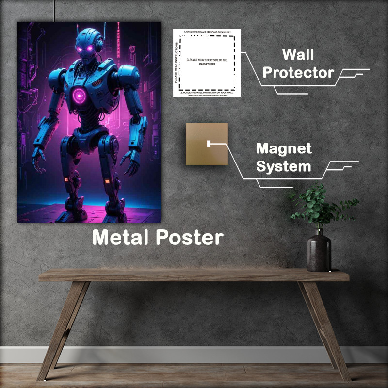Buy : (Cyberpunk robot in neon purple)
