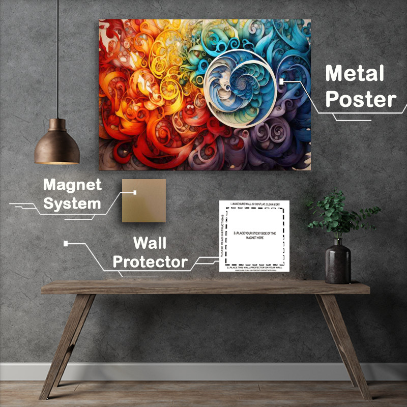 Buy : (Vibrant Color Dimensions The Beauty of Abstract Shapes)
