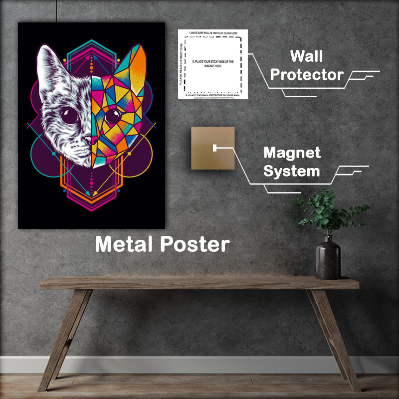 Buy : (Geometric Cat Face)