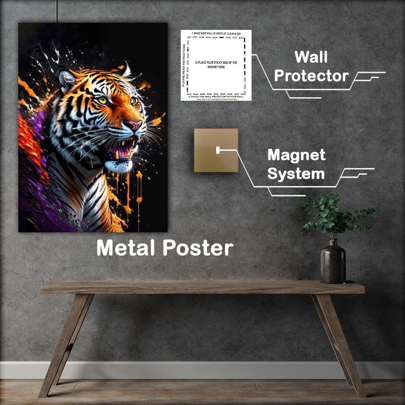 Buy : (Tiger king splash art of colours)