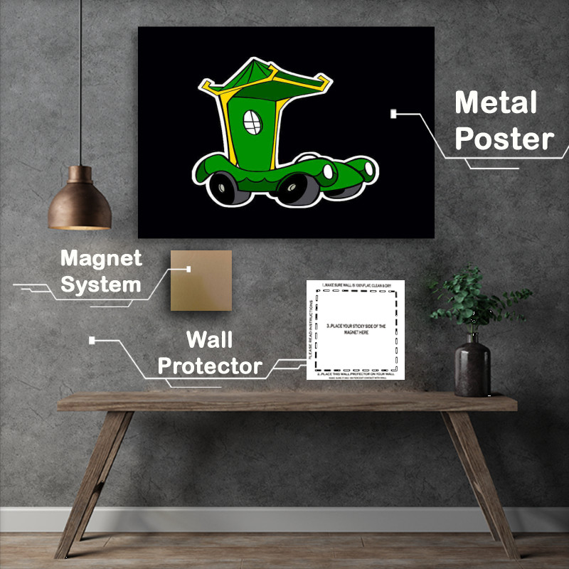 Buy Metal Poster : (Childhood Cars Hong Kong Phooey)