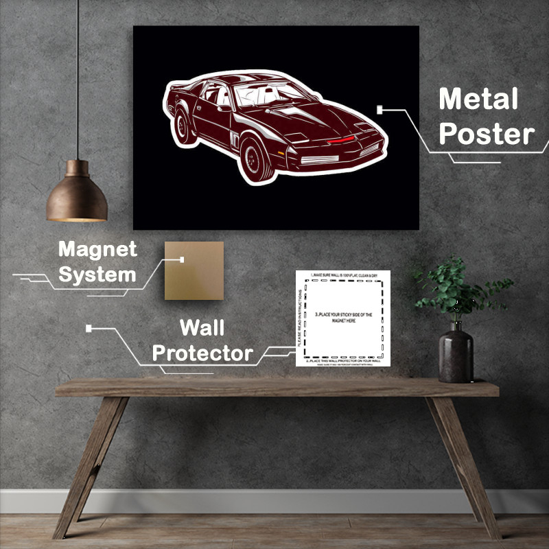 Buy : (Childhood Cars Knightrider Metal Poster)