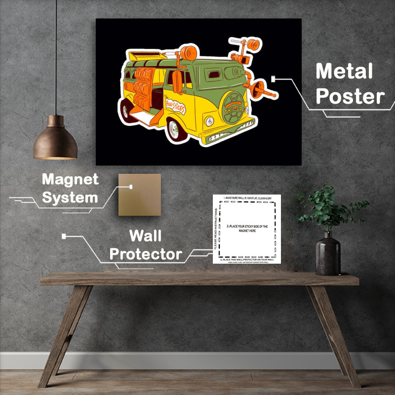 Buy Metal Poster : (Childhood Cars Turtles)