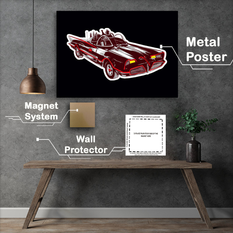 Buy Metal Poster : (Childhood Cars Batmobile)