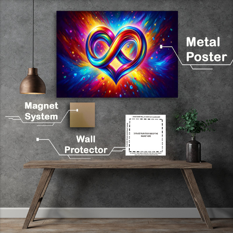 Buy : (Vibrant Endless Love colorful style)