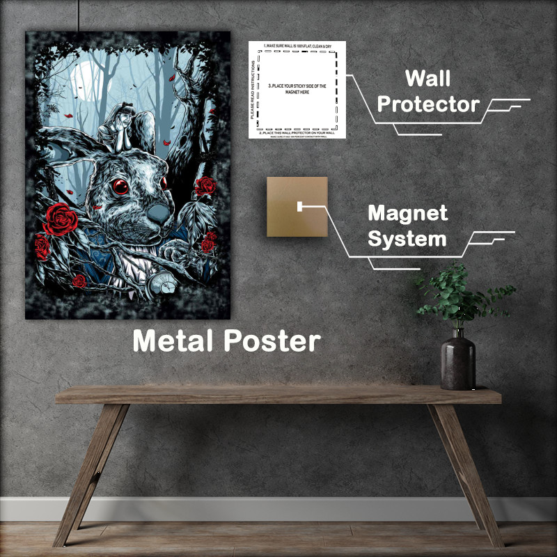 Buy Metal Poster : (Alice In Wonderland)