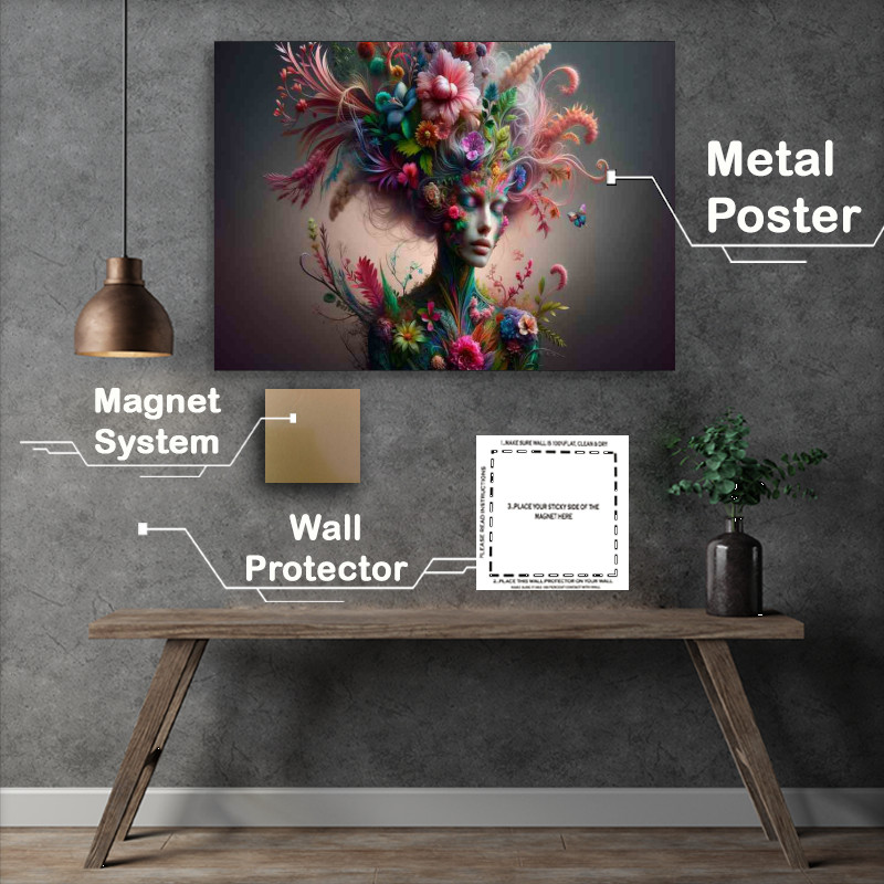 Buy : (Vibrant Elegance Floral Fantasy Art)