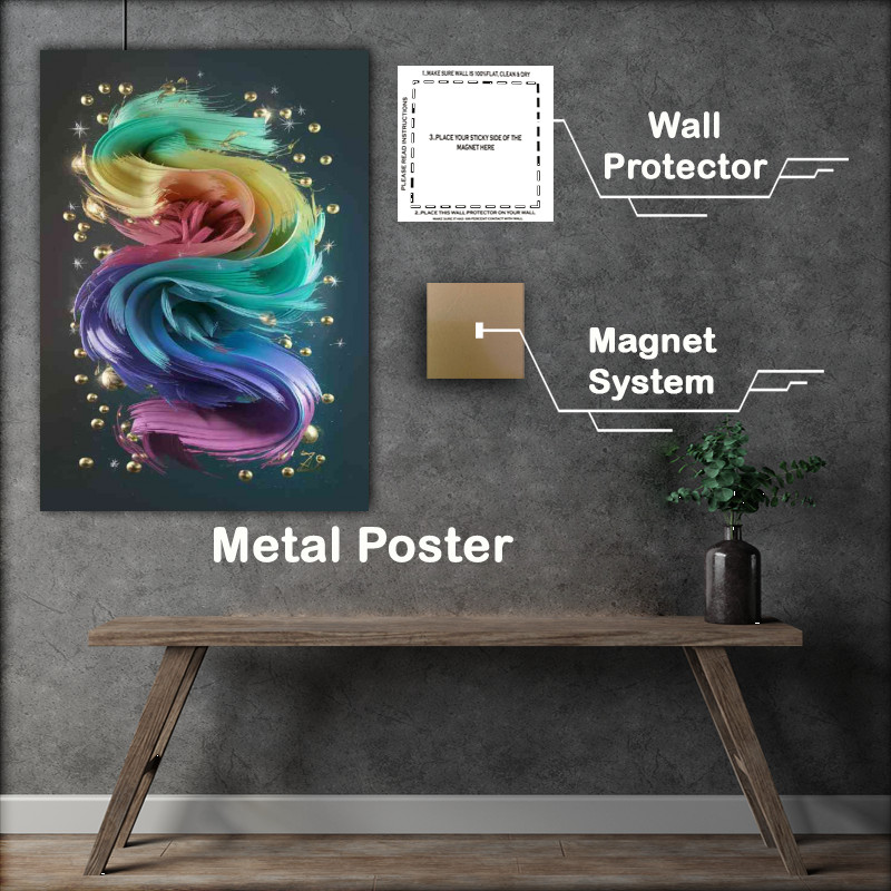 Buy Metal Poster : (A visually striking and emotionally dynamic lines)