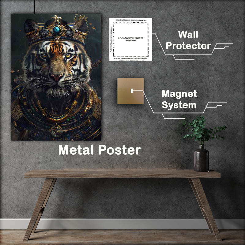 Buy : (Tiger with a crown and some ancient decorations)