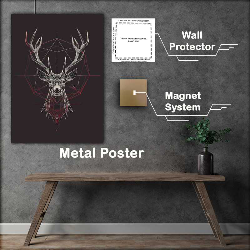 Buy : (Geometric Deer shaped head)