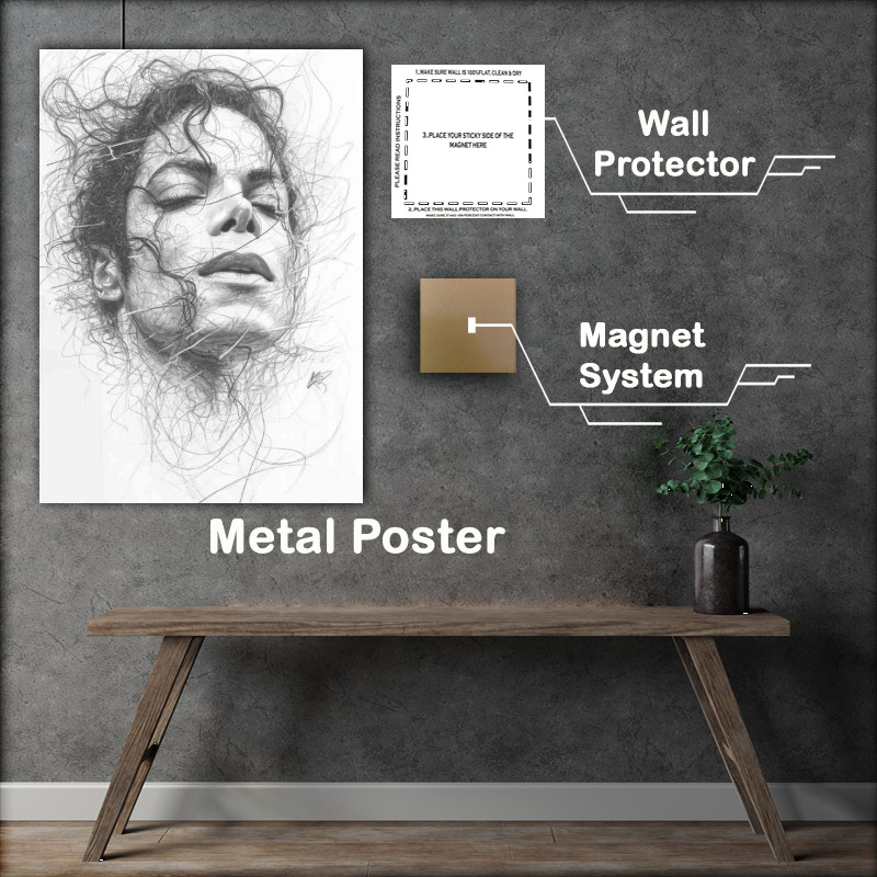 Buy : (Michael Jackson doodle pencil art)