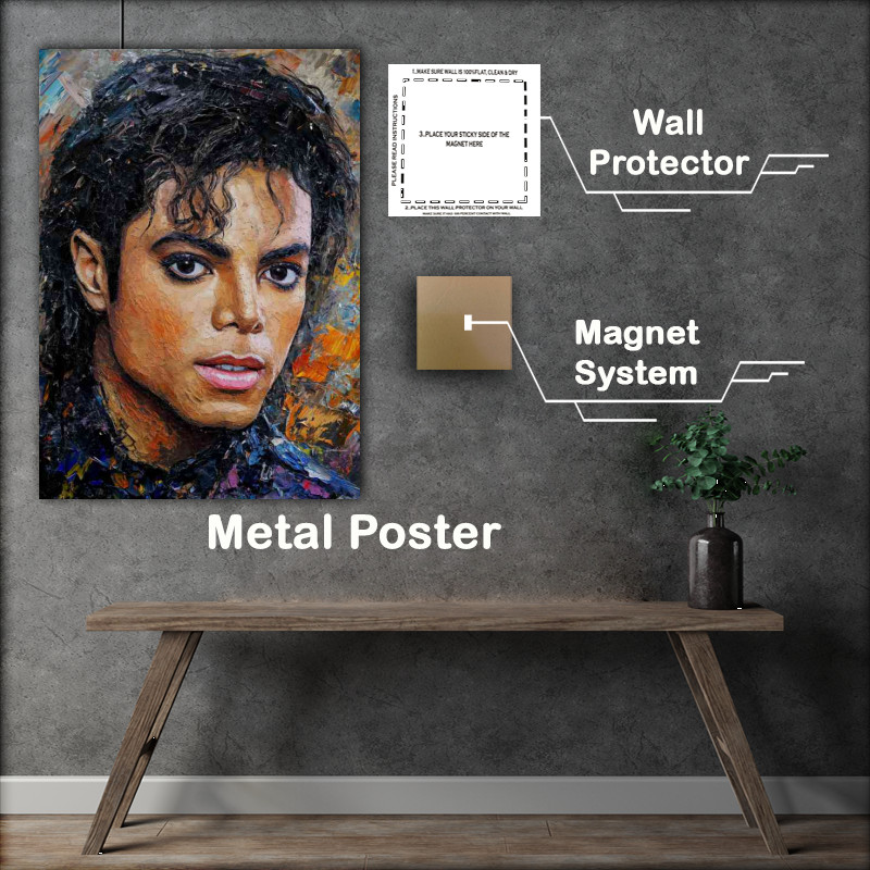 Buy : (Michael Jackson pallet knife painting that represents)