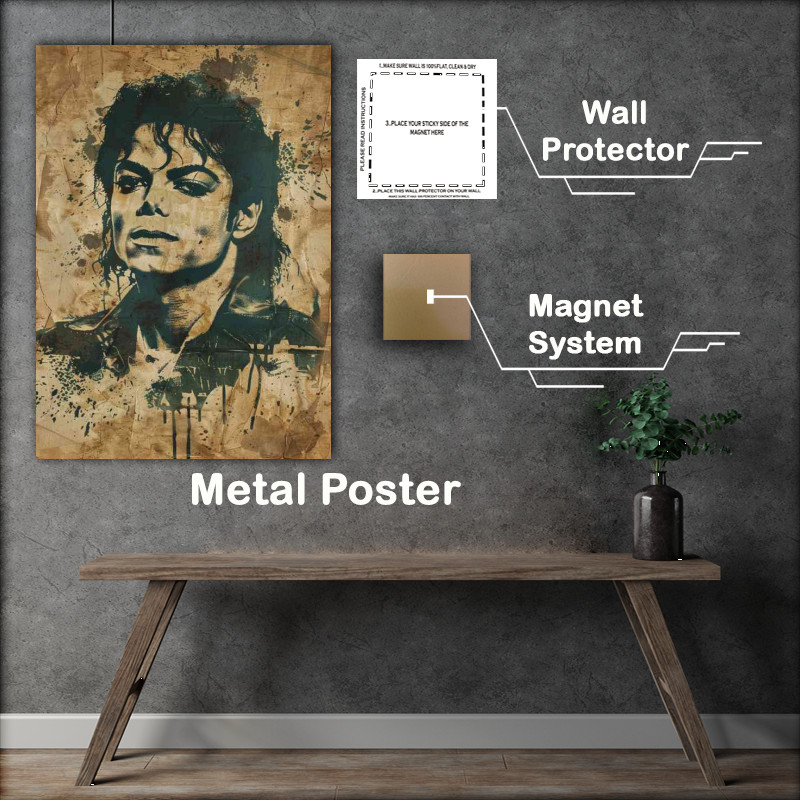 Buy : (Michael Jackson textured stencil style)