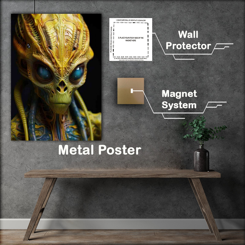 Buy Metal Poster : (Alien hyper neo head)