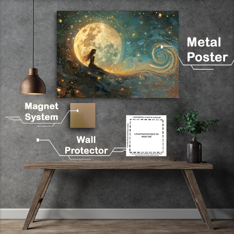 Buy : (Stargazing female fantasy stars moon fairy stargazing)