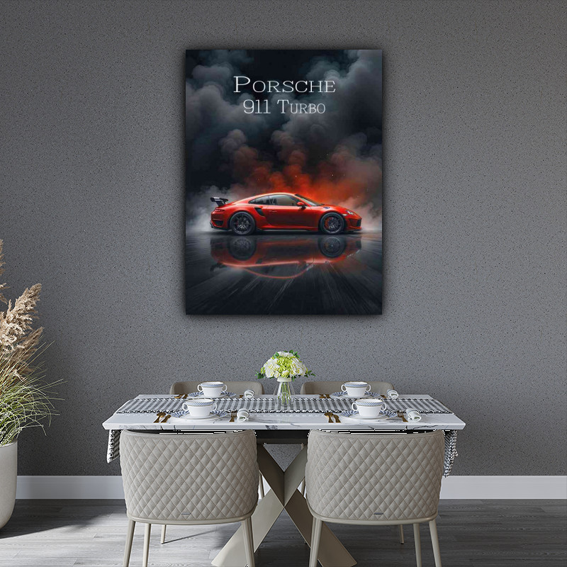 Plaque publicitaire porsche 911 turbo - Les Plaques/Plaques 30x40 cm